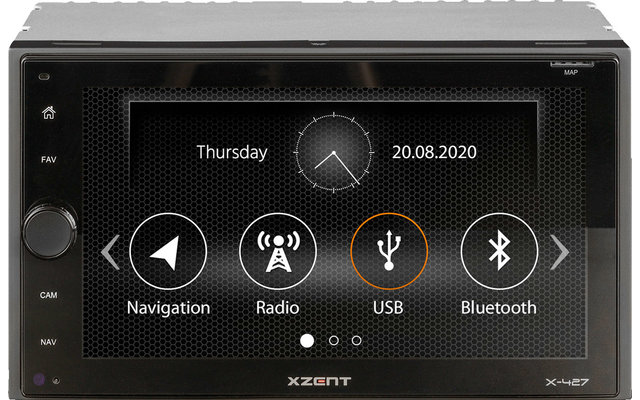 Xzent X-427 2-DIN Naviceiver Infotainmentsystem