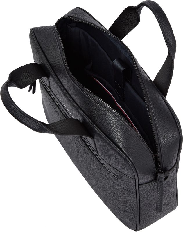 Tommy Hilfiger - Aktetas - Zwart - Polyurethaan