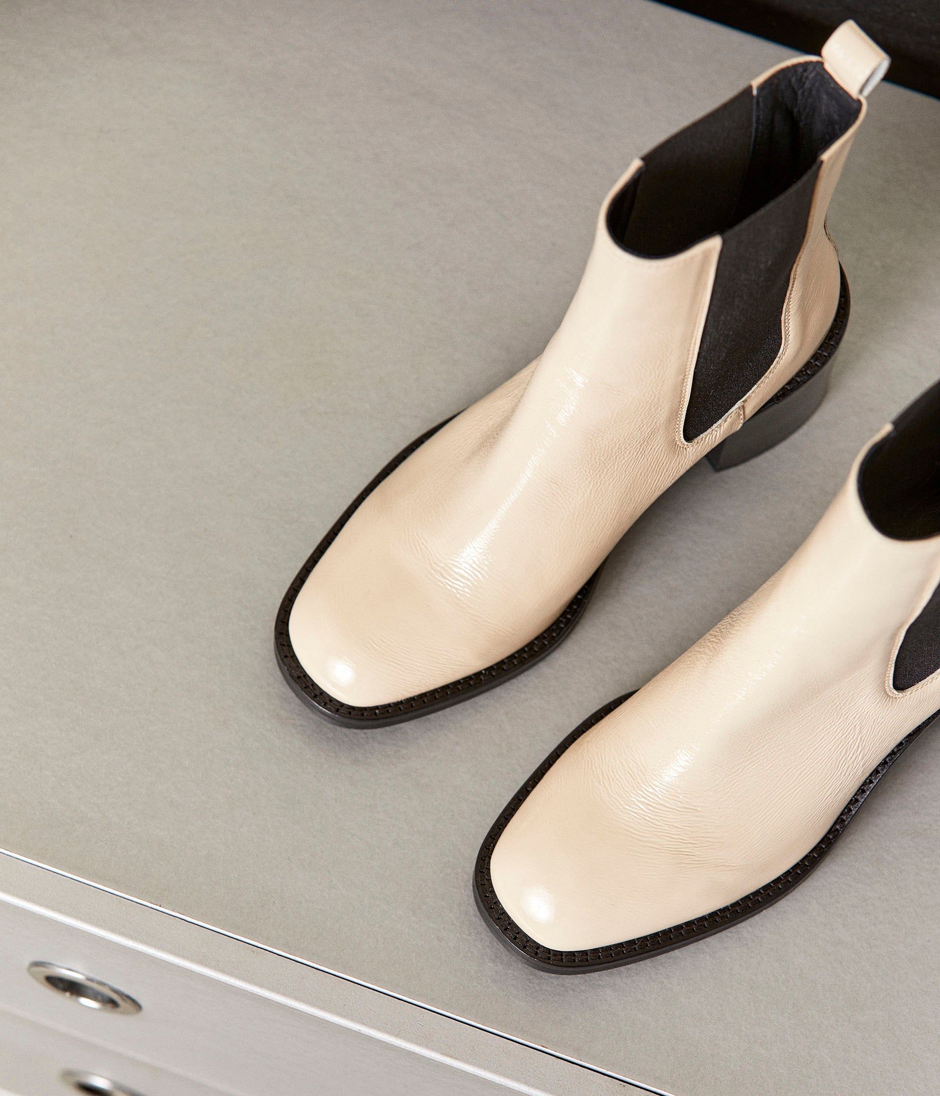 Chelsea boots écru Ophelia