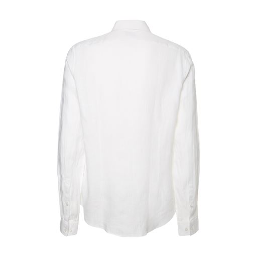 Calvin Klein Linen Solid Skjorte, Hvid, 44