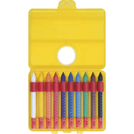 Eberhard Faber Wachskreide wasserfest 10er, Etui