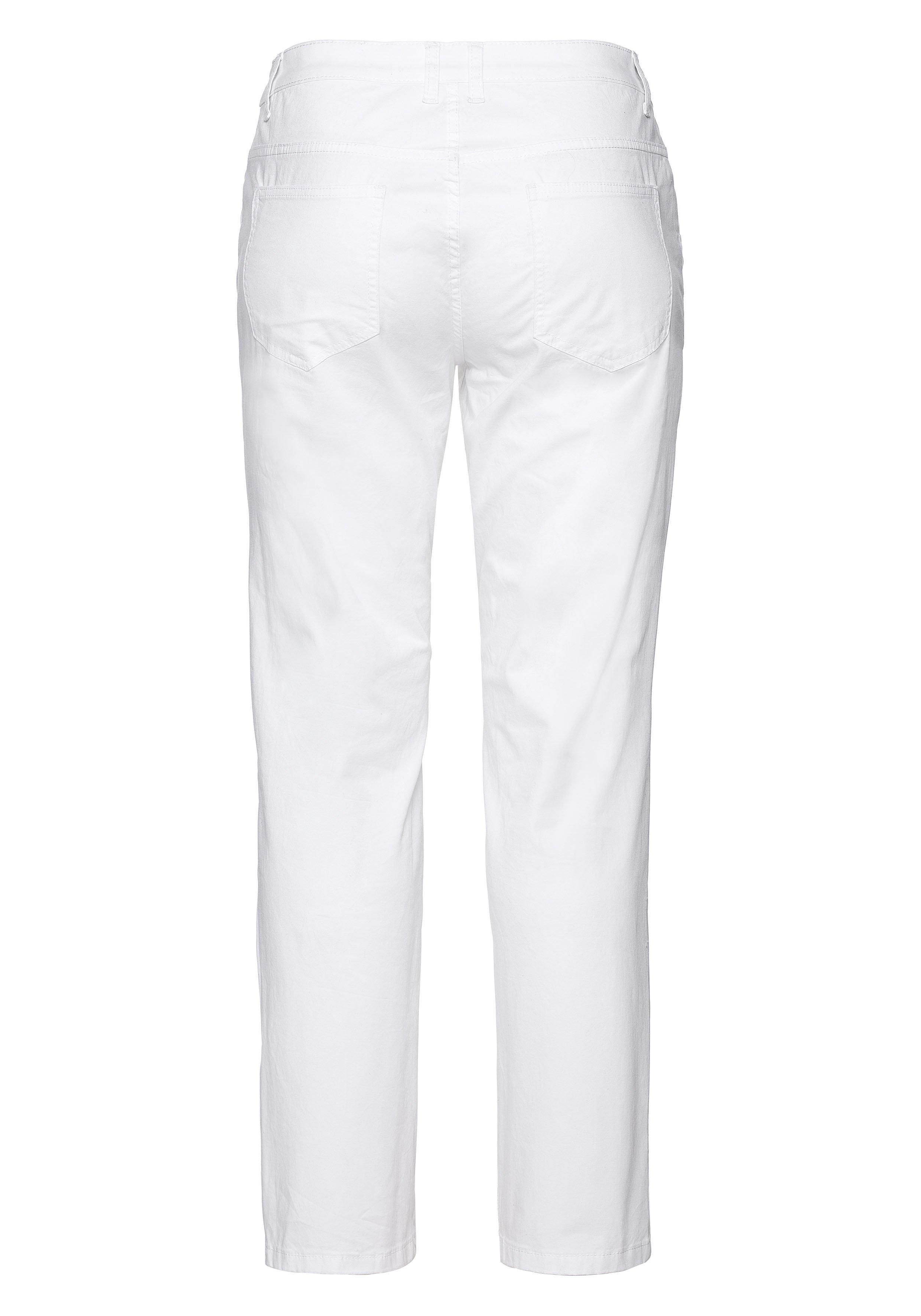 Gerade Hose aus Baumwoll-Twill