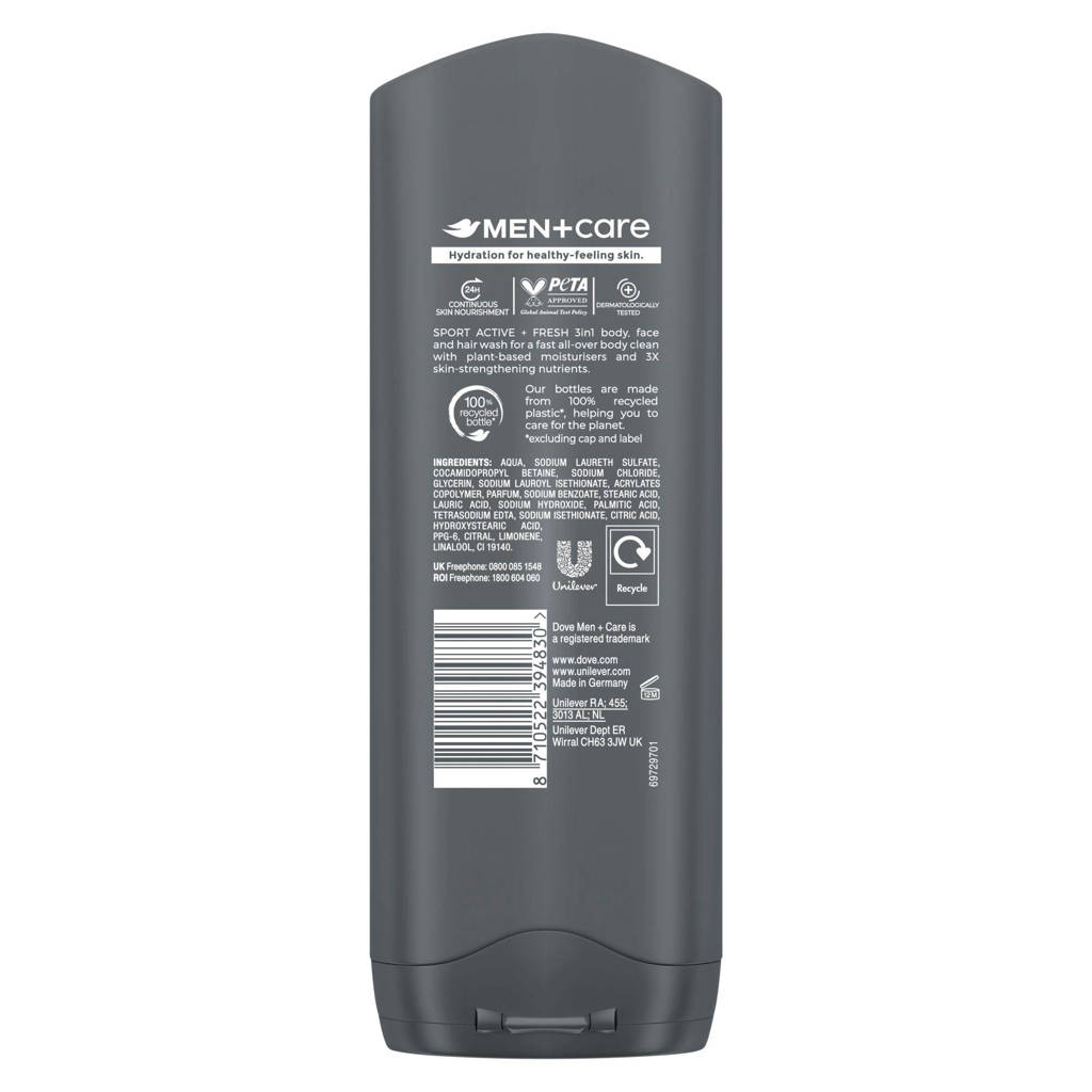 Sport Care Active+Fresh 3-in-1 douchegel - 6 x 250 ml