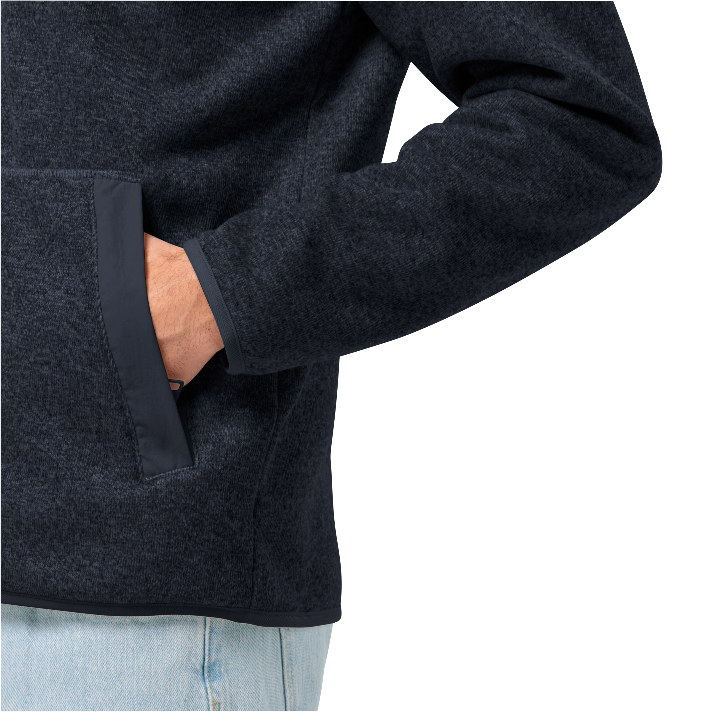 Jack Wolfskin Fleecejacke »TANNENSPUR HOODED JKT M« mit Kapuze Wärmend, winddicht, Übergangsjacke