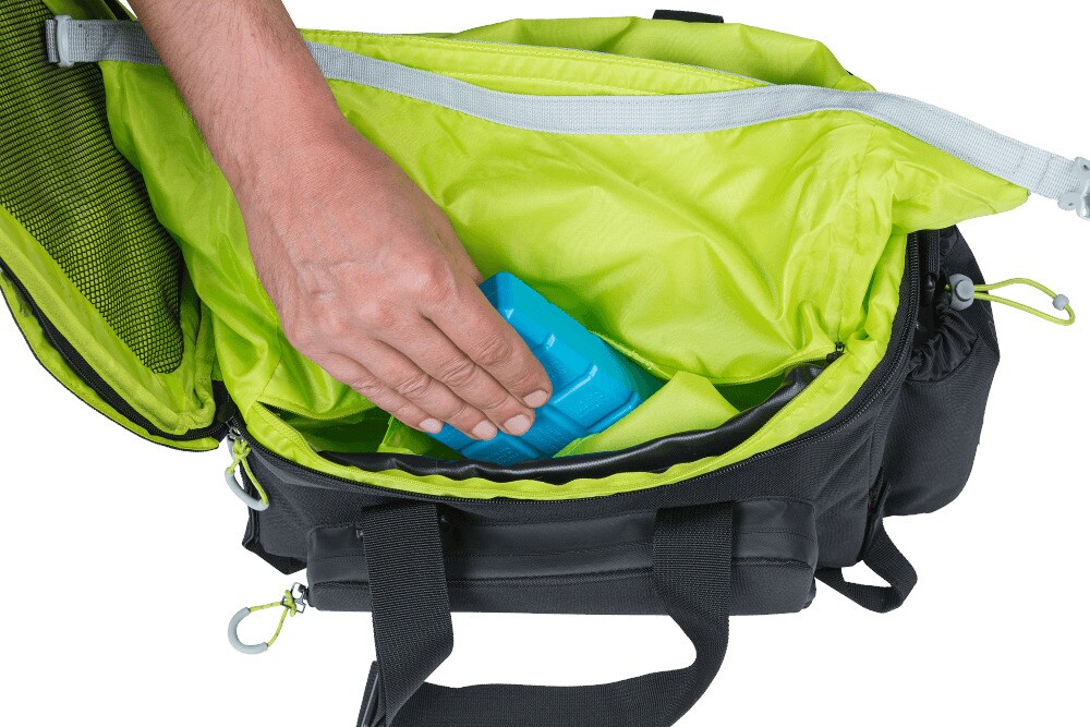 XLC, BASIL Gepäckträger-Tasche Miles XL Pro, schwarz lime