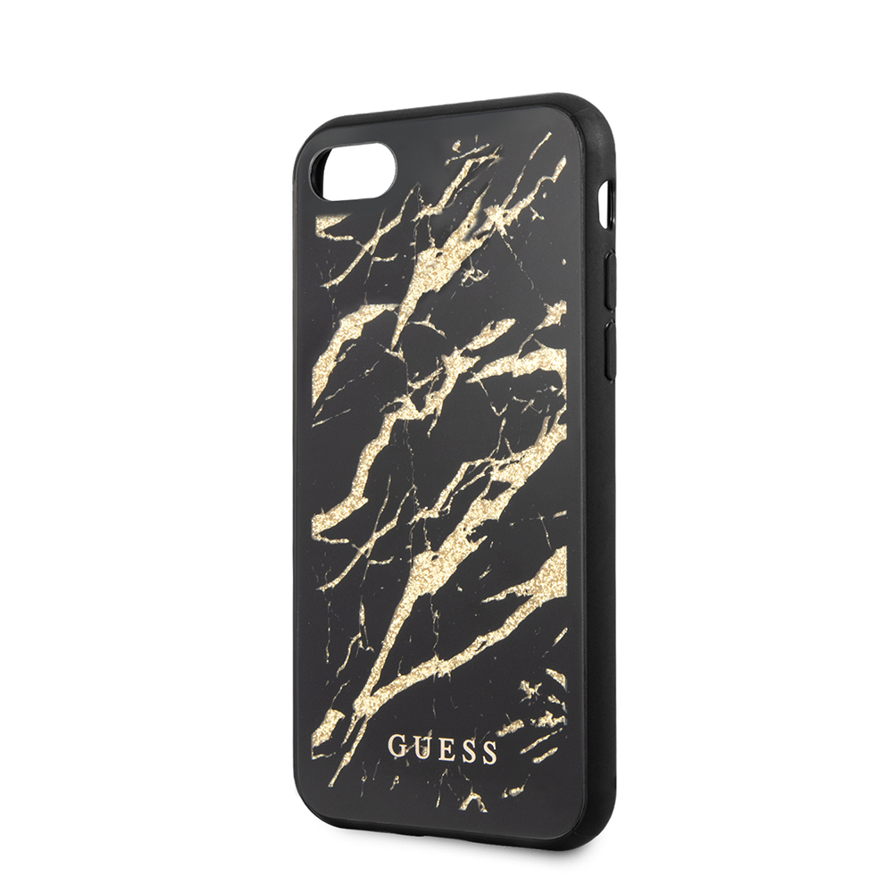 iPhone SE (2022/2020) / 8 / 7 / 6S Hardcase Hülle (GUHCI8MGGBK) - Schwarz / Gold