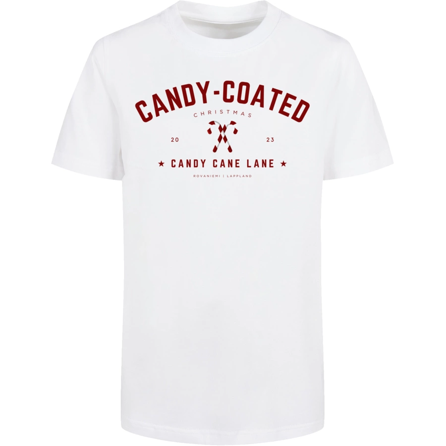 F4NT4STIC Basic Kids Tee Weihnachten Candy Coated Christmas weiß