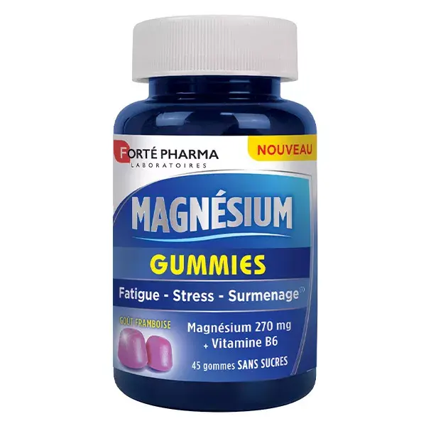 Gomas de Magnésio Forté Pharma com Magnésio e Vitamina B6 para Alívio do Estresse - 45 gomas