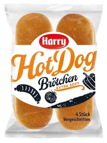Harry Hot Dog Brötchen 4 Stück