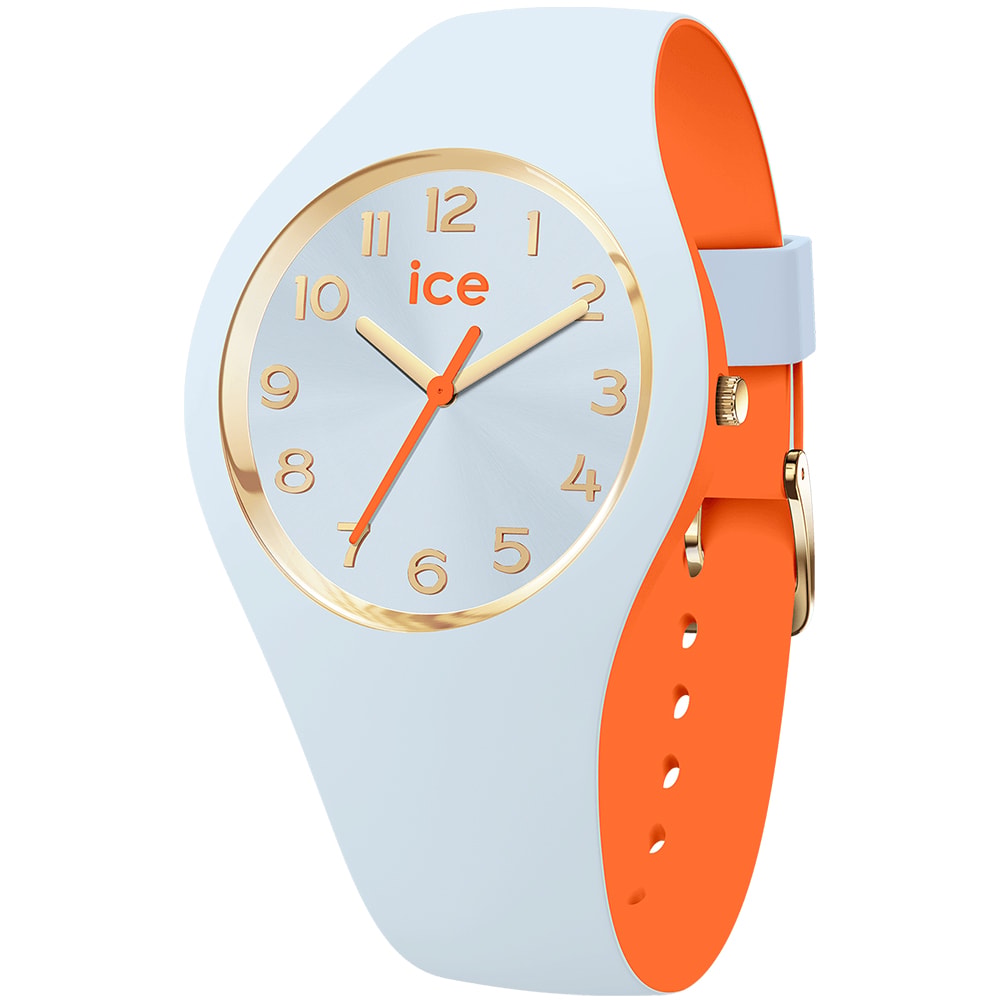 Montre à quartz - ICE Duo Chic - Light Blue Orange