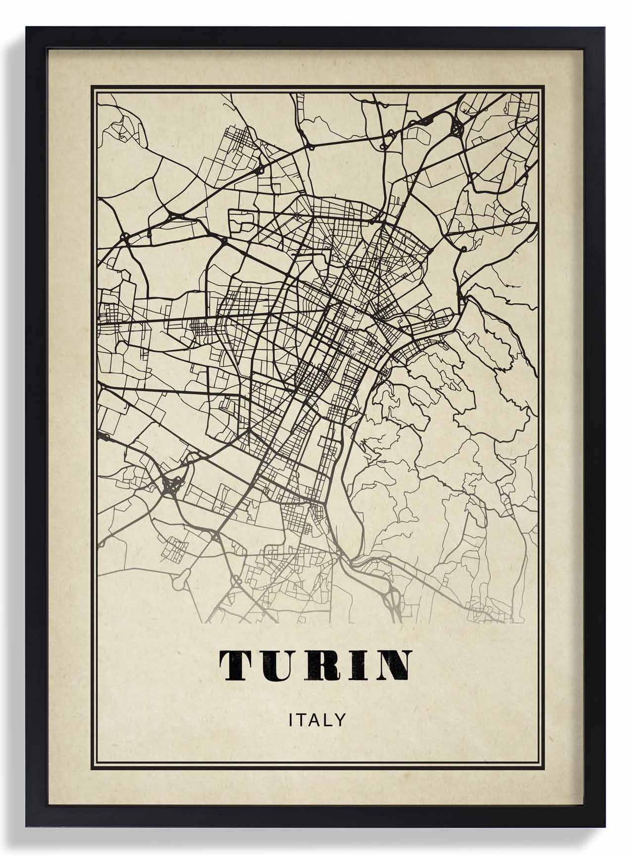 Turin Stadt Sepia