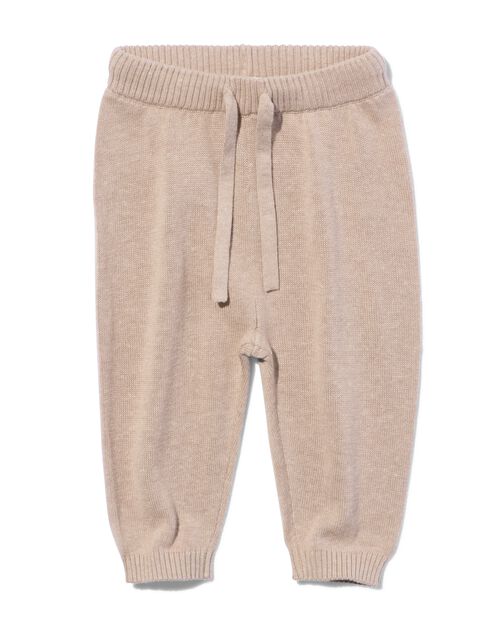pantalon bébé tricoté sable