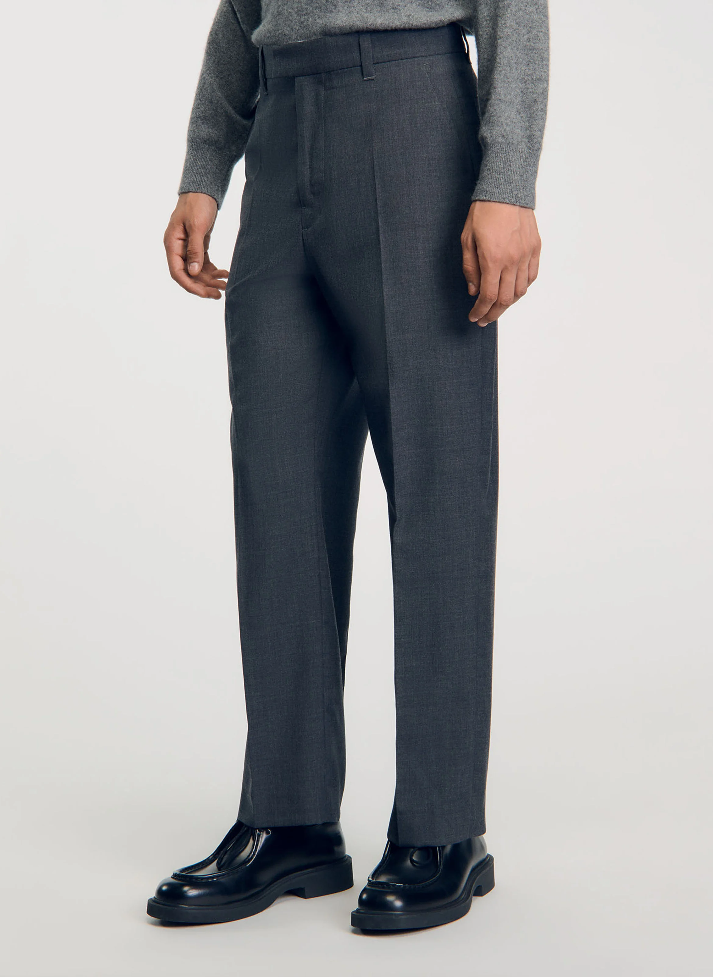 Pantalon large | Gris