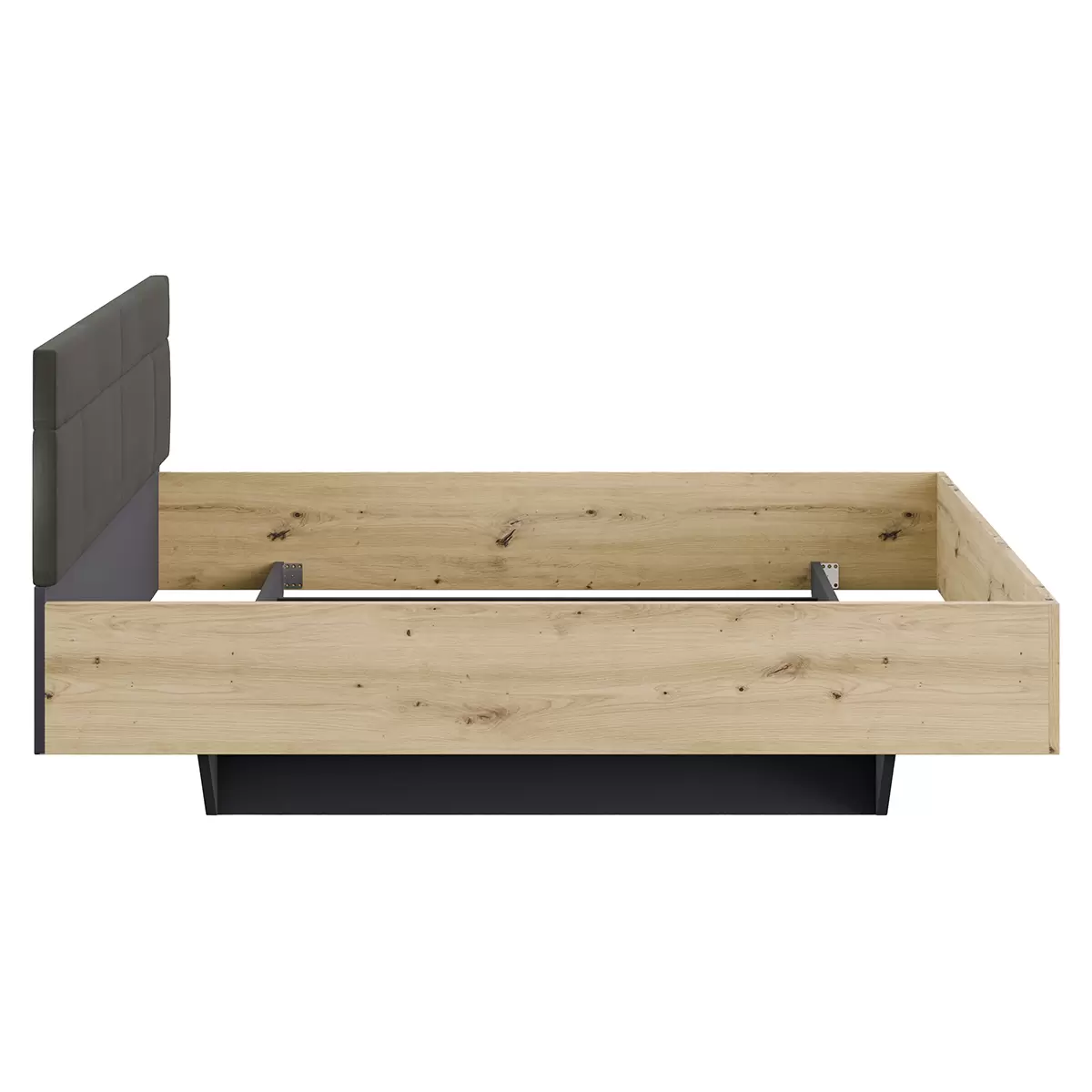 Bett Karpo 180x200 Artisan Eiche,grauschwarz