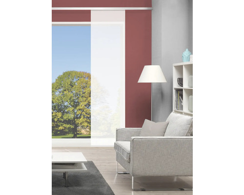 Rom schuifgordijn, wit, 60x245 cm