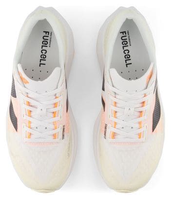 Chaussures Running New Balance FuelCell Rebel v4 Blanc/Orange Homme