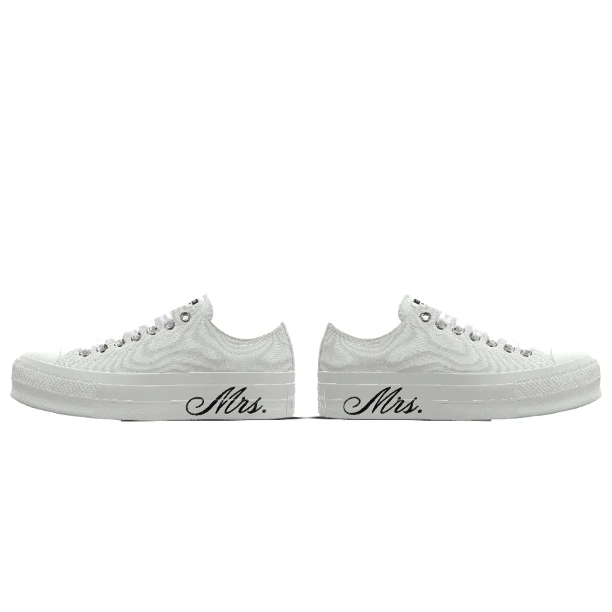 Custom Chuck Taylor All Star Lift Platform Premium Wedding By You
