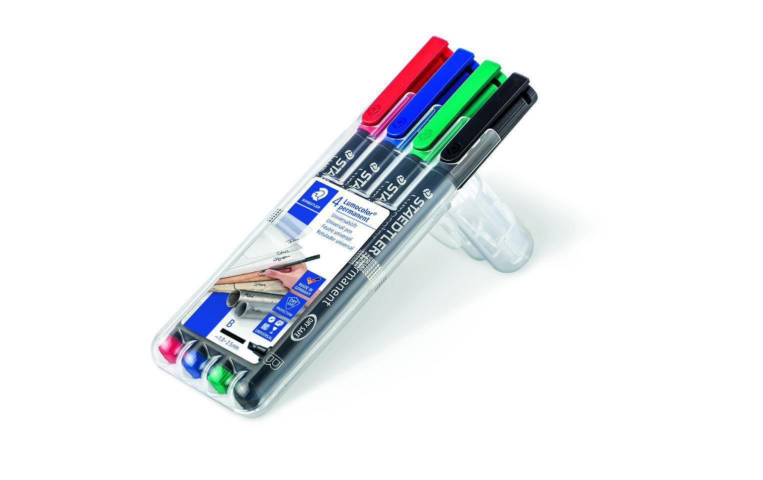 Folienstift Lumocolor 314 B 4er-Set, permanentPermanent-Universalstift B