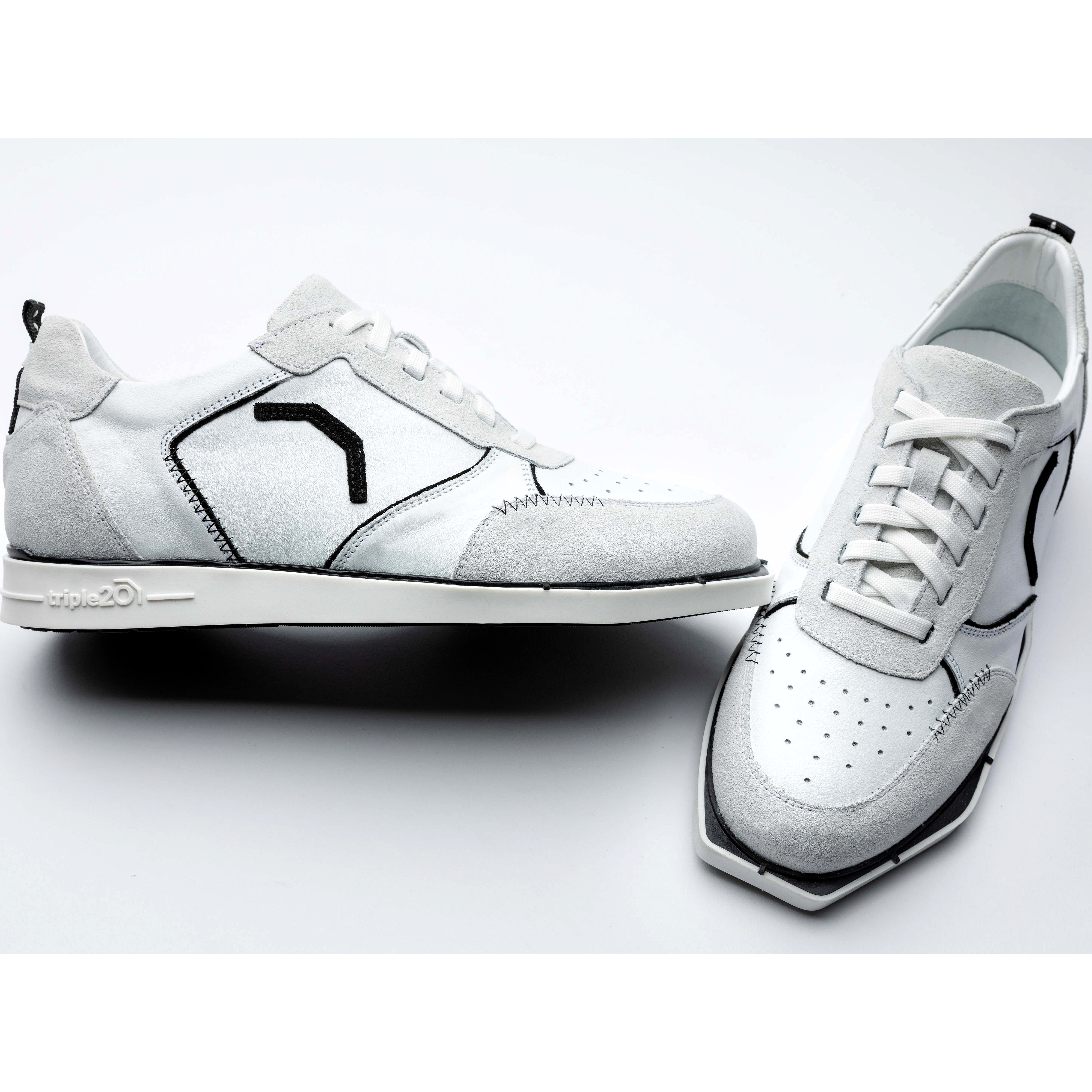 Triple20 Dartsshoes - Leder Weiß/Schwarz
