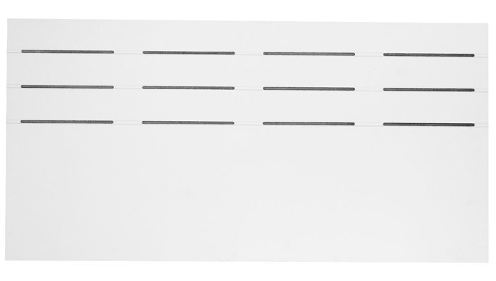 SCG udhængsplade med net hvid 60 x 120 cm