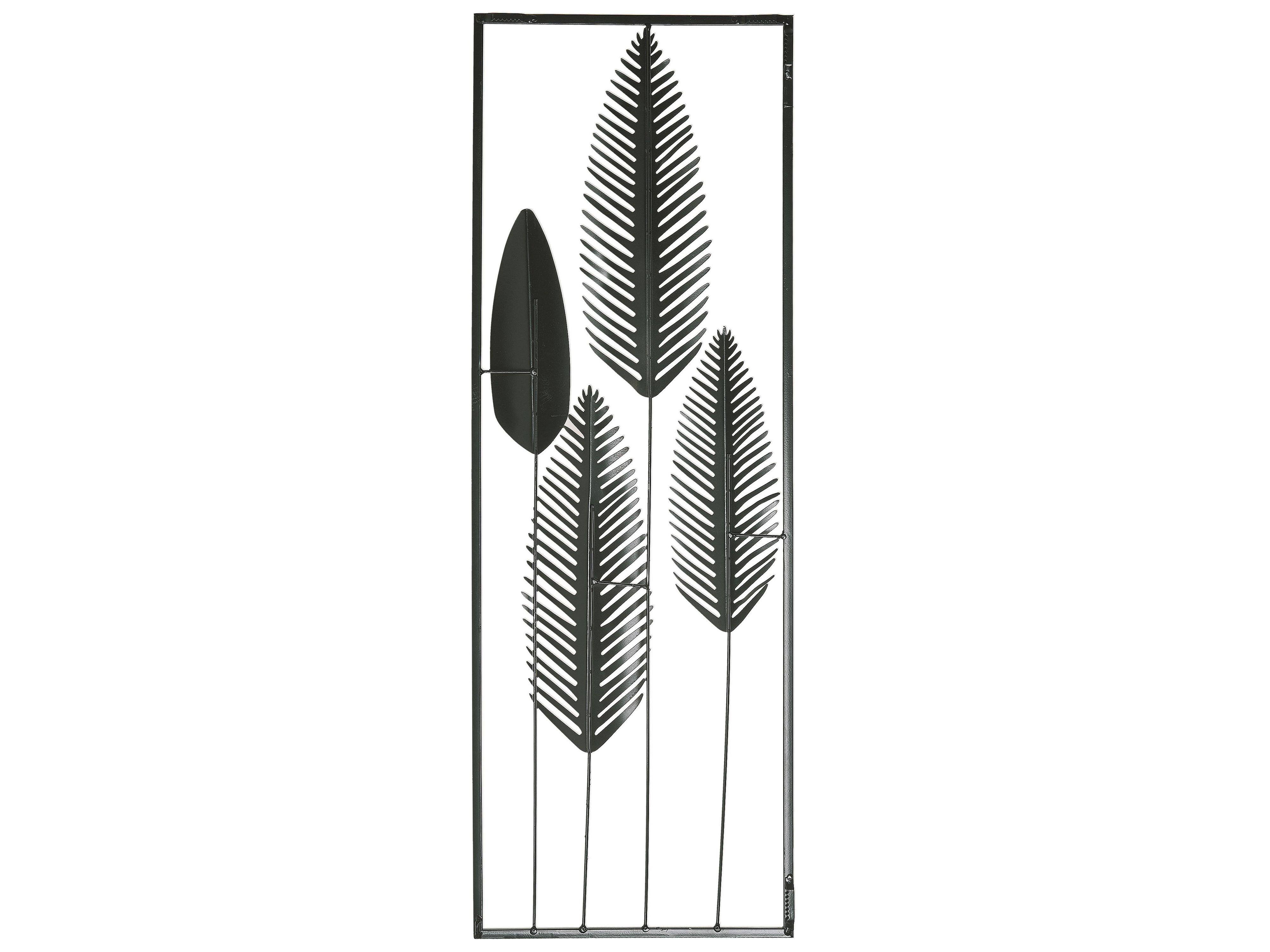 Wanddecoratie Blad NIOBIUM Metaal 90 cm Zilver