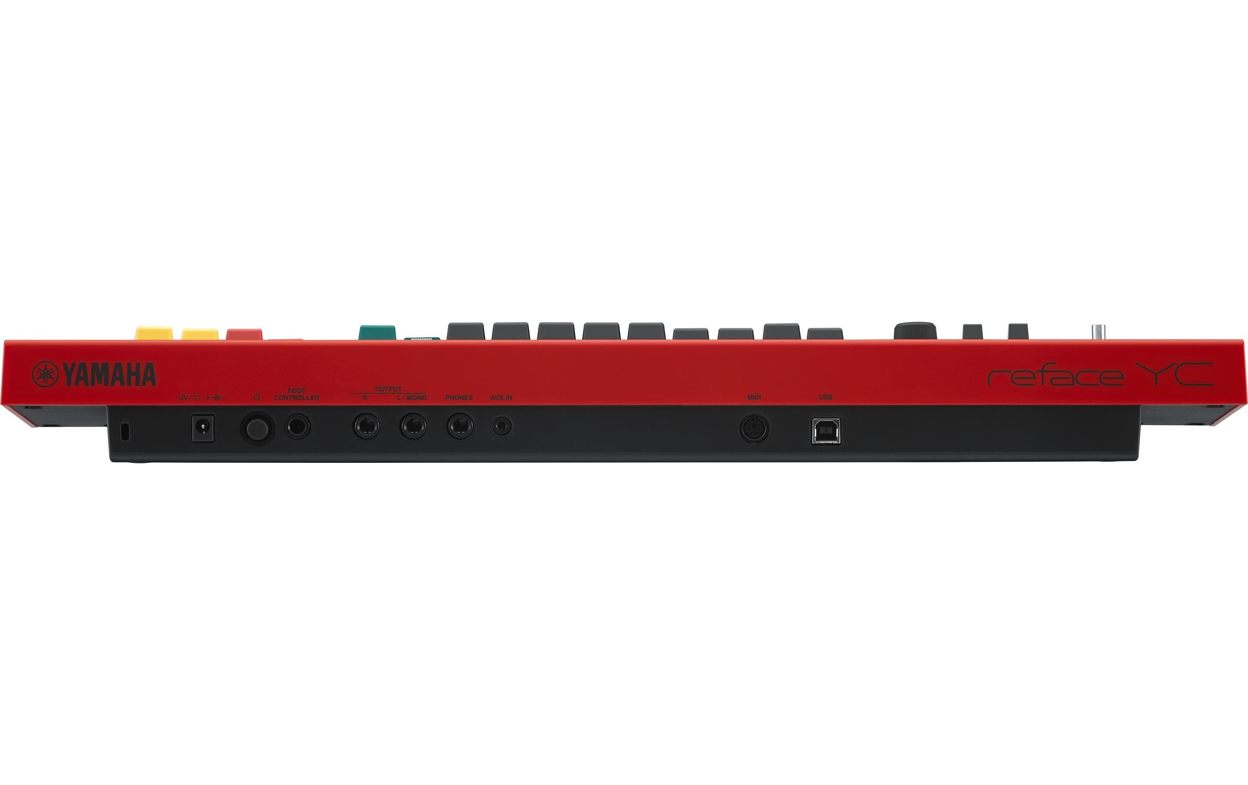 Synthesizer Reface YC<br>Portables Keyboard mit Mini-Tastatur, integrierten Lautsprechern und professionellen Anschlüssen