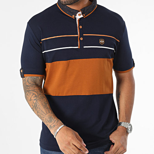 Polo Manches Courtes Bleu Marine