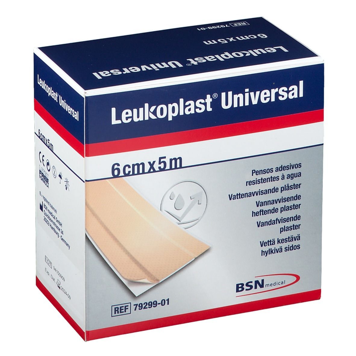 Leukoplast® Universal PFlaster wasserabweisend 6 cm x 5 m Rolle