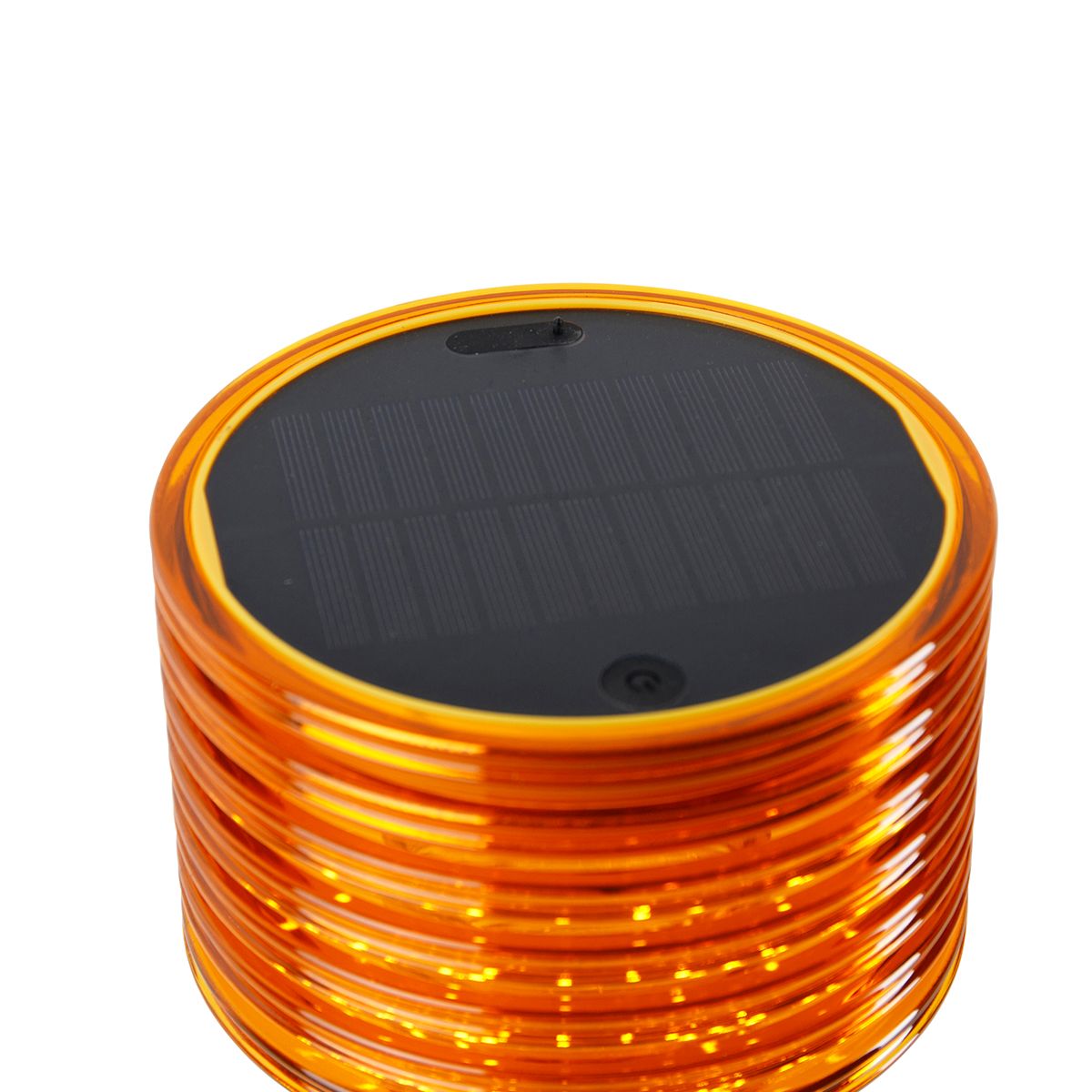Tafellamp oranje kunststof incl. LED solar oplaadbaar IP44 - Ambar