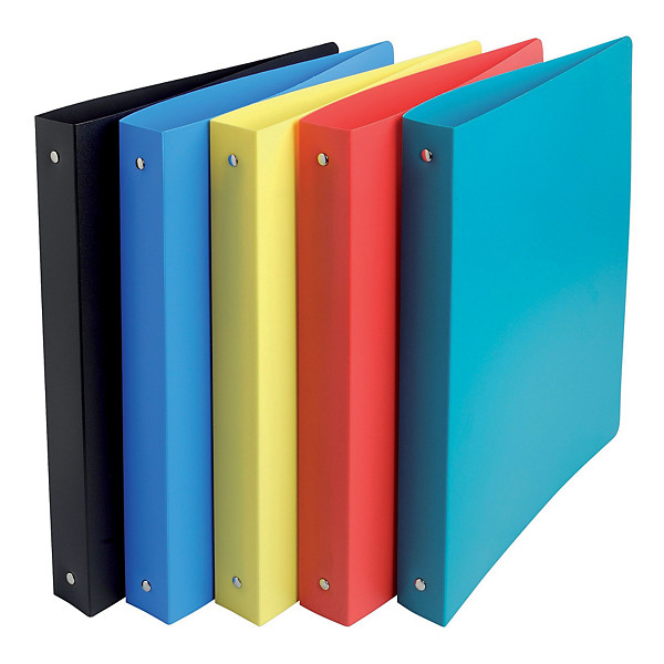 20 classeurs souples 4 anneaux dos 4 cm Exacompta polypropylène coloris assortis