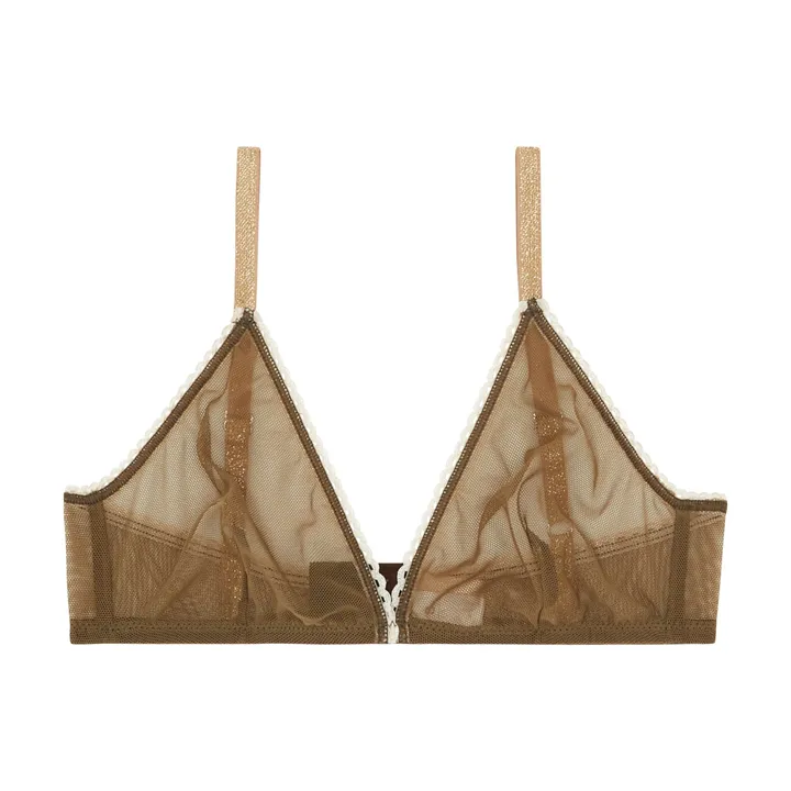 Momoni Soutien-gorge Amaca Tulle | Vert olive