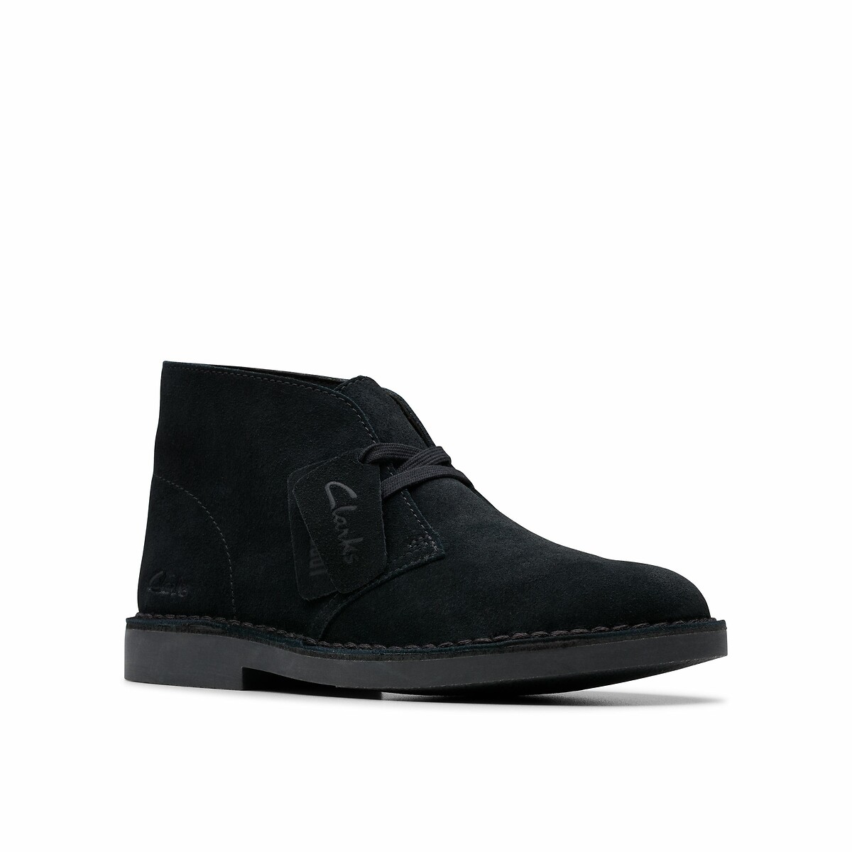 CLARKS<br>Bota Desert em couro camurça