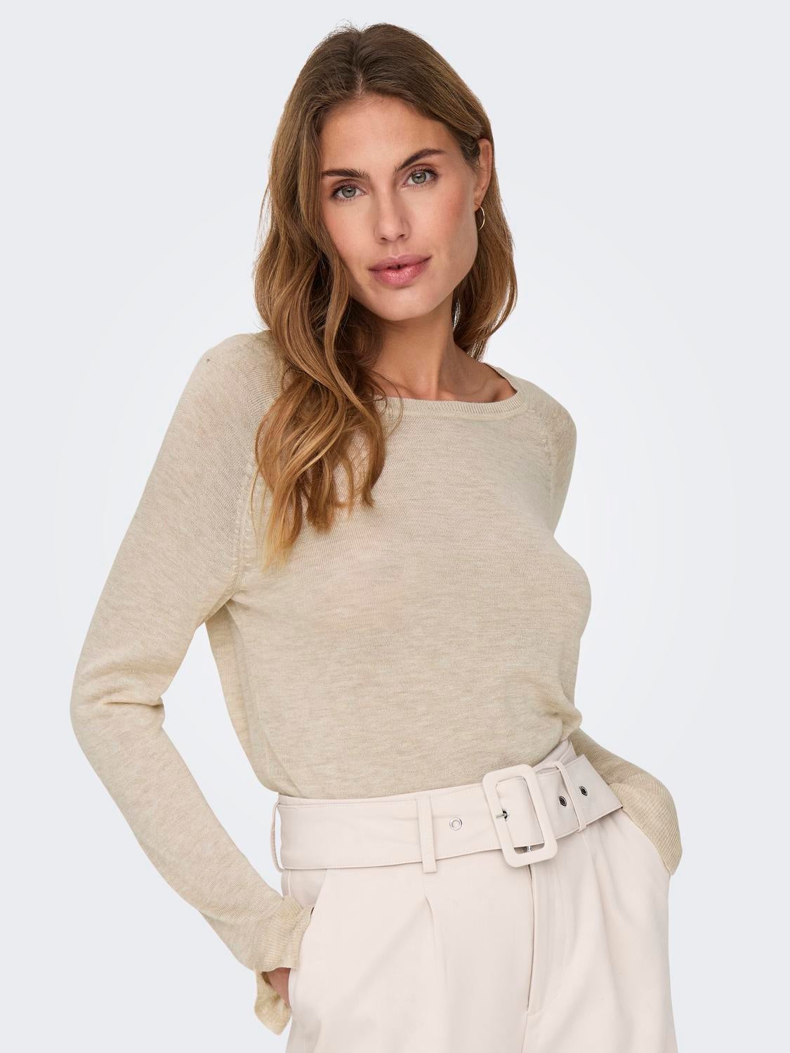 ONLVIENNA Strickpullover Whitecap Gray