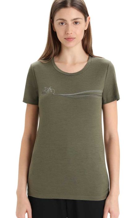 Tech Lite II SS Tee Cadence Paths Women dame-T-shirt