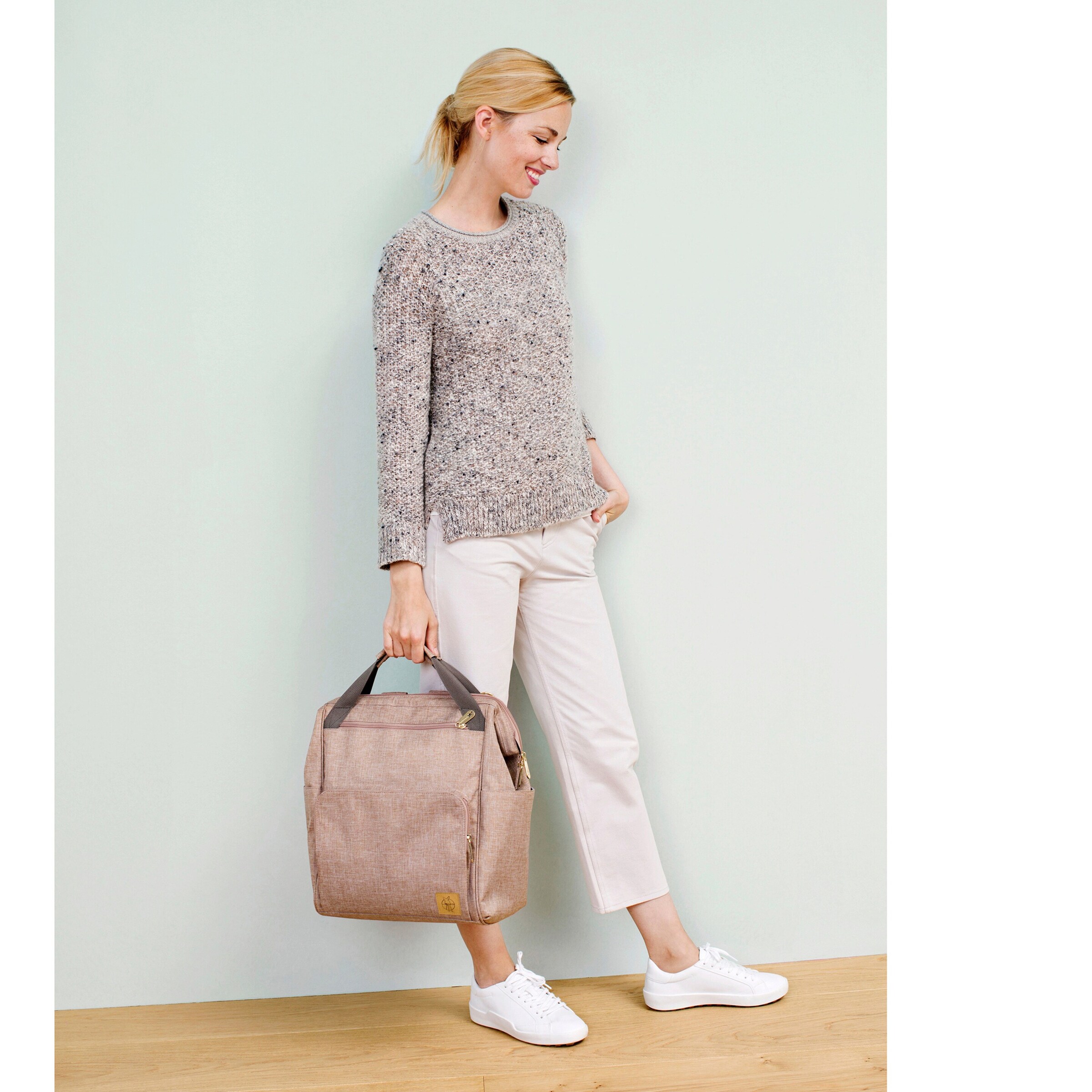 Lässig - GLAM Wickelrucksack Goldie rose
