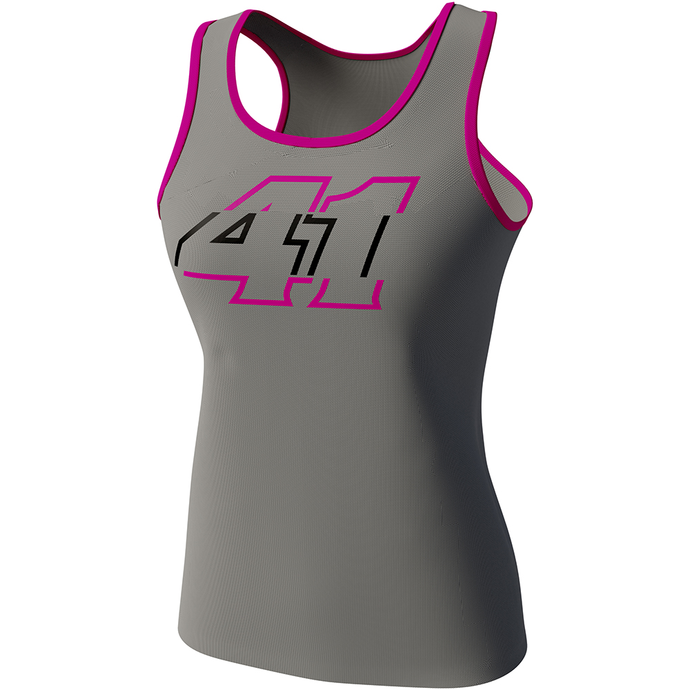 Ixon - Débardeur femme Aleix Espargaro 23 Anthracite / Rose