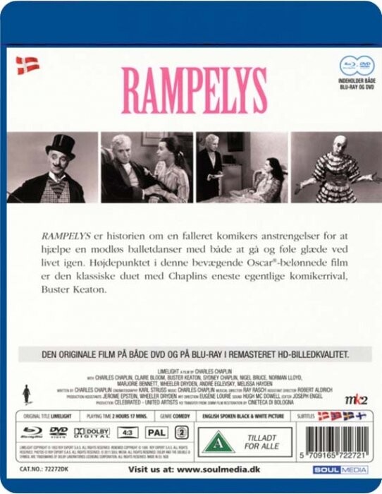 Charlie Chaplin - Rampelys / Limelight - Blu-Ray