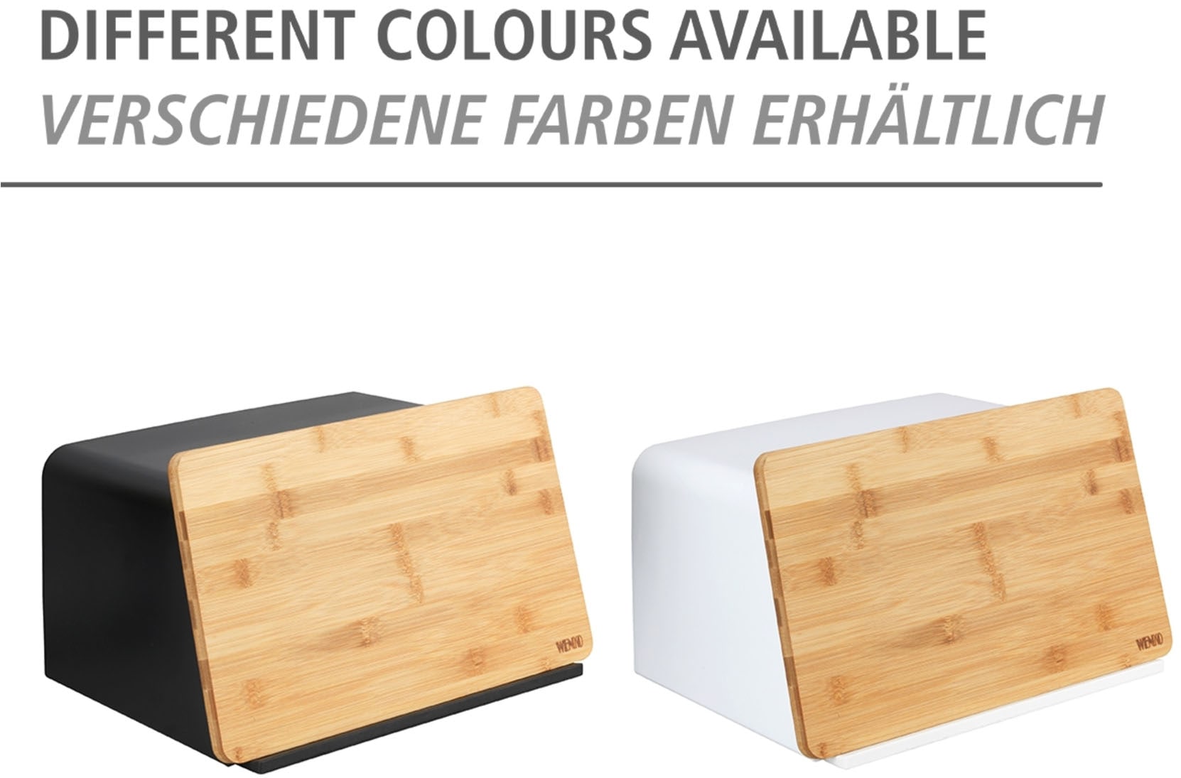 WENKO Brotkasten »Modell Kubo« 1 Stk. tlg. moderne Brotbox mit integriertem Schneidebrett als Deckel