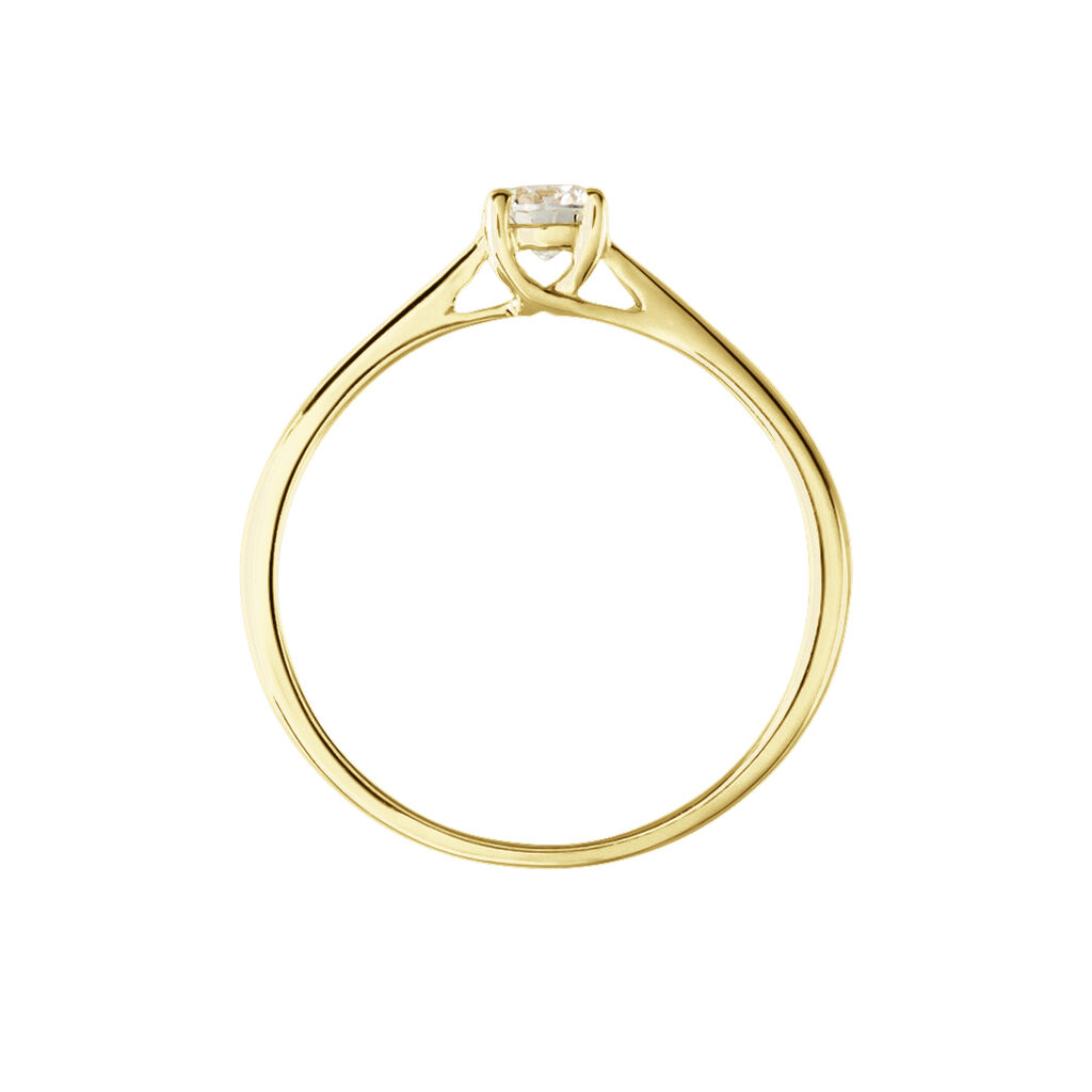 Bague Solitaire Aphrodite Or Jaune Diamant
