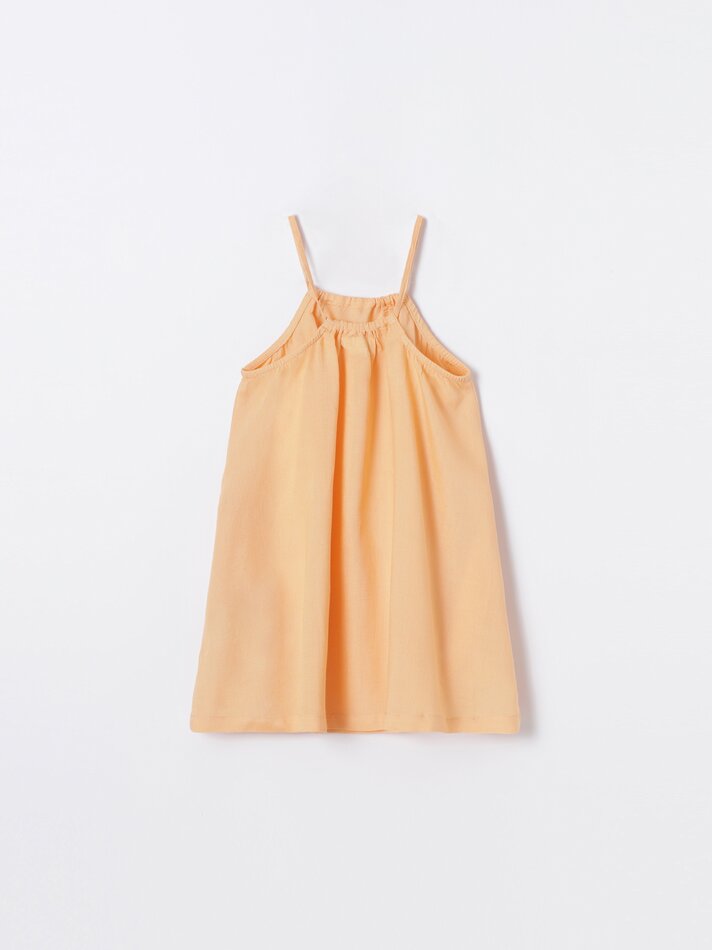 Vestido jeans leve - Mandarim