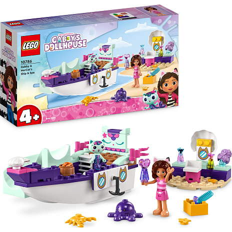 LEGO® Gabbys Dukkehus Gabby og Havkats skib og skønhedssalon 10786