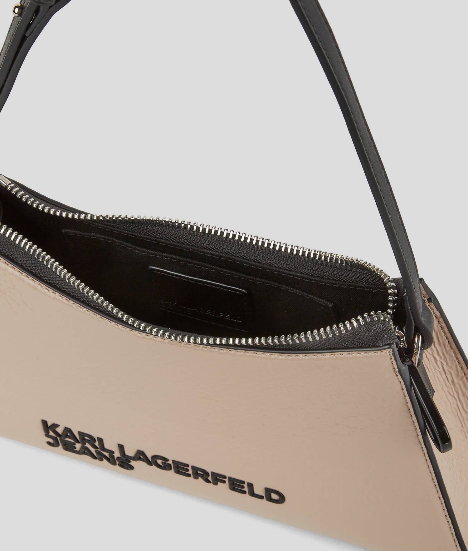 MINI SAC PORTÉ ÉPAULE EN SIMILI CUIR - Taupe du désert