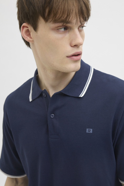 JJ Rebel blauwe heren polo