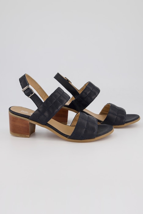 Leder-Sandaletten, Lederfutter, Weite H