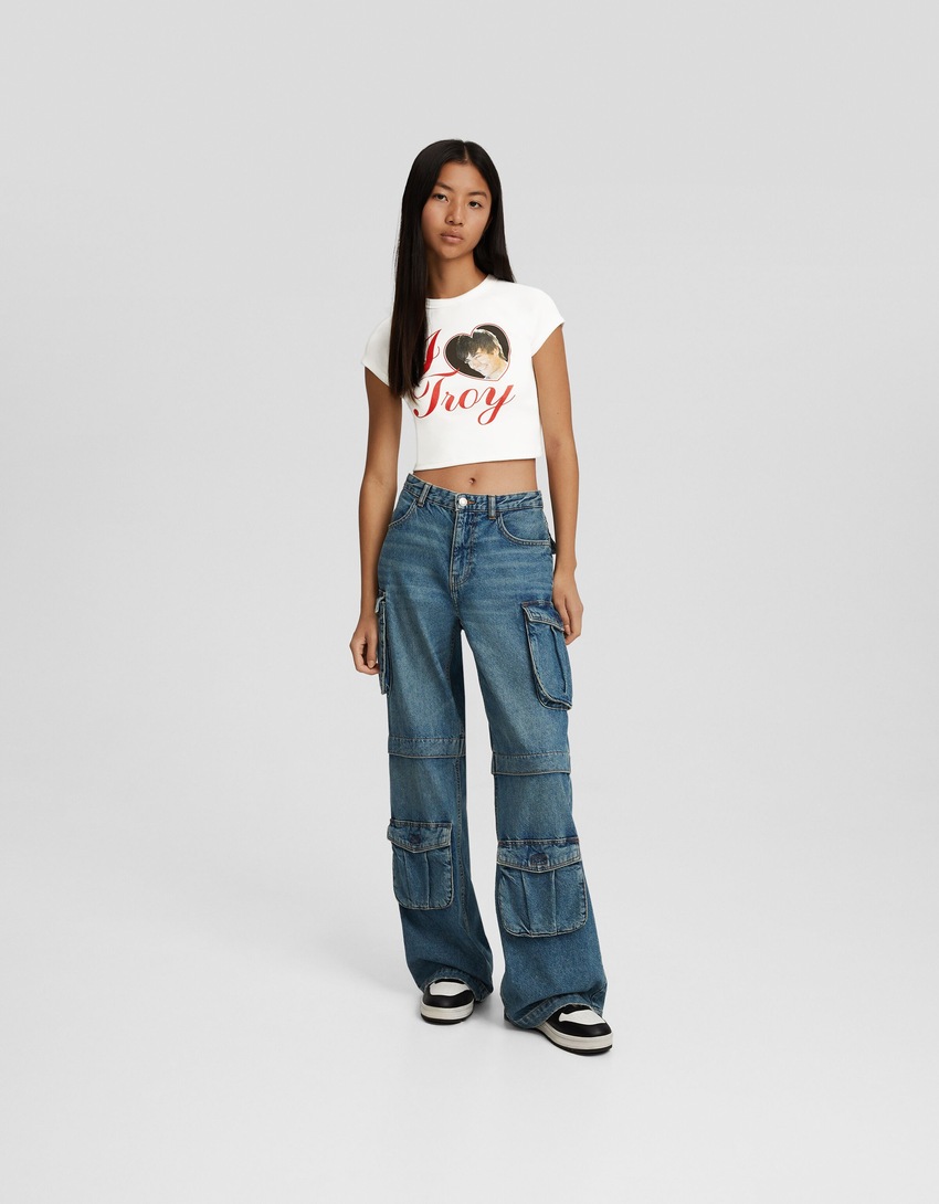 Camiseta de manga curta com estampa de High School Musical