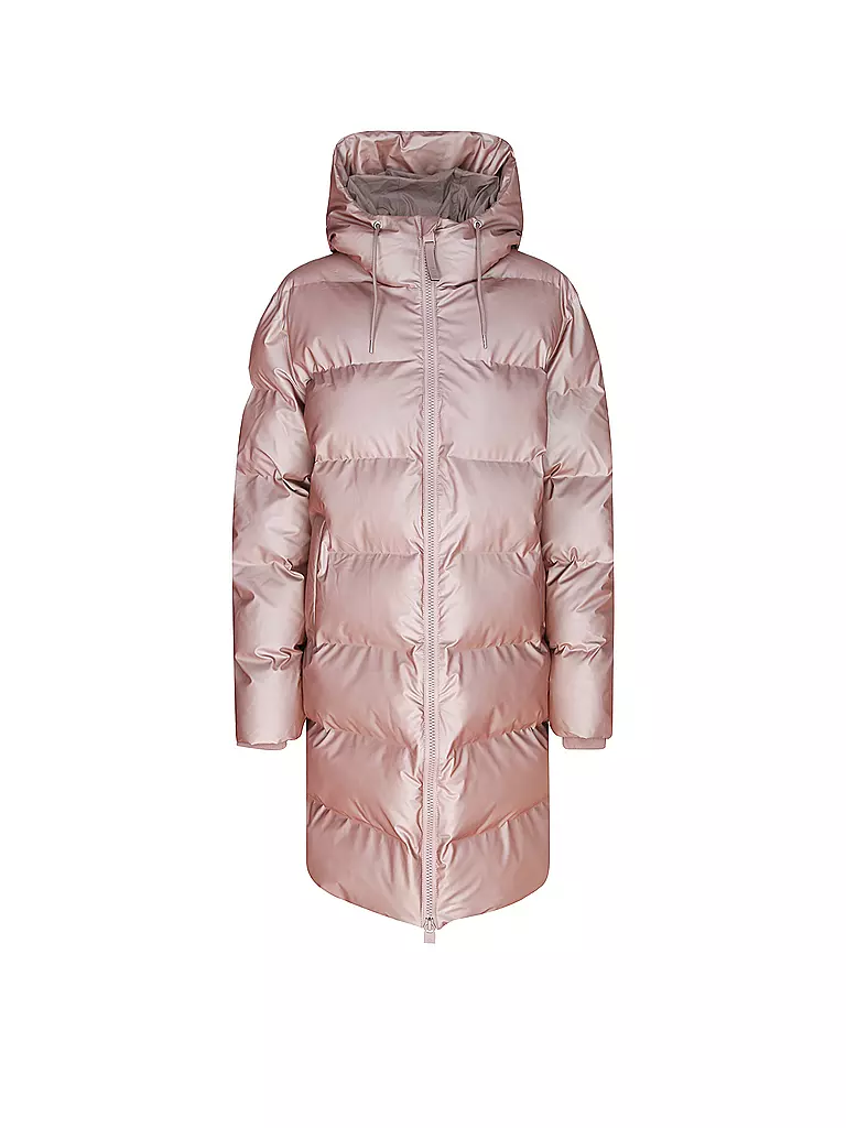 RAINS Steppmantel ALTA LONGER PUFFER JACKET rosa