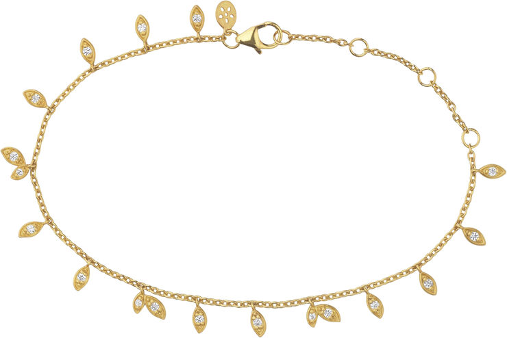 ByBiehl Jungle Vine sparkle bracelet - GP Guld
