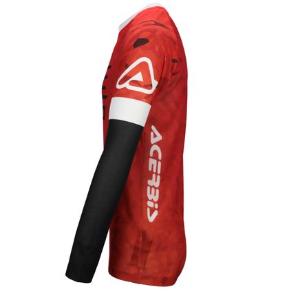 Maillot cross Acerbis J-WINDY VENT WATERMARK - Rouge / Blanc