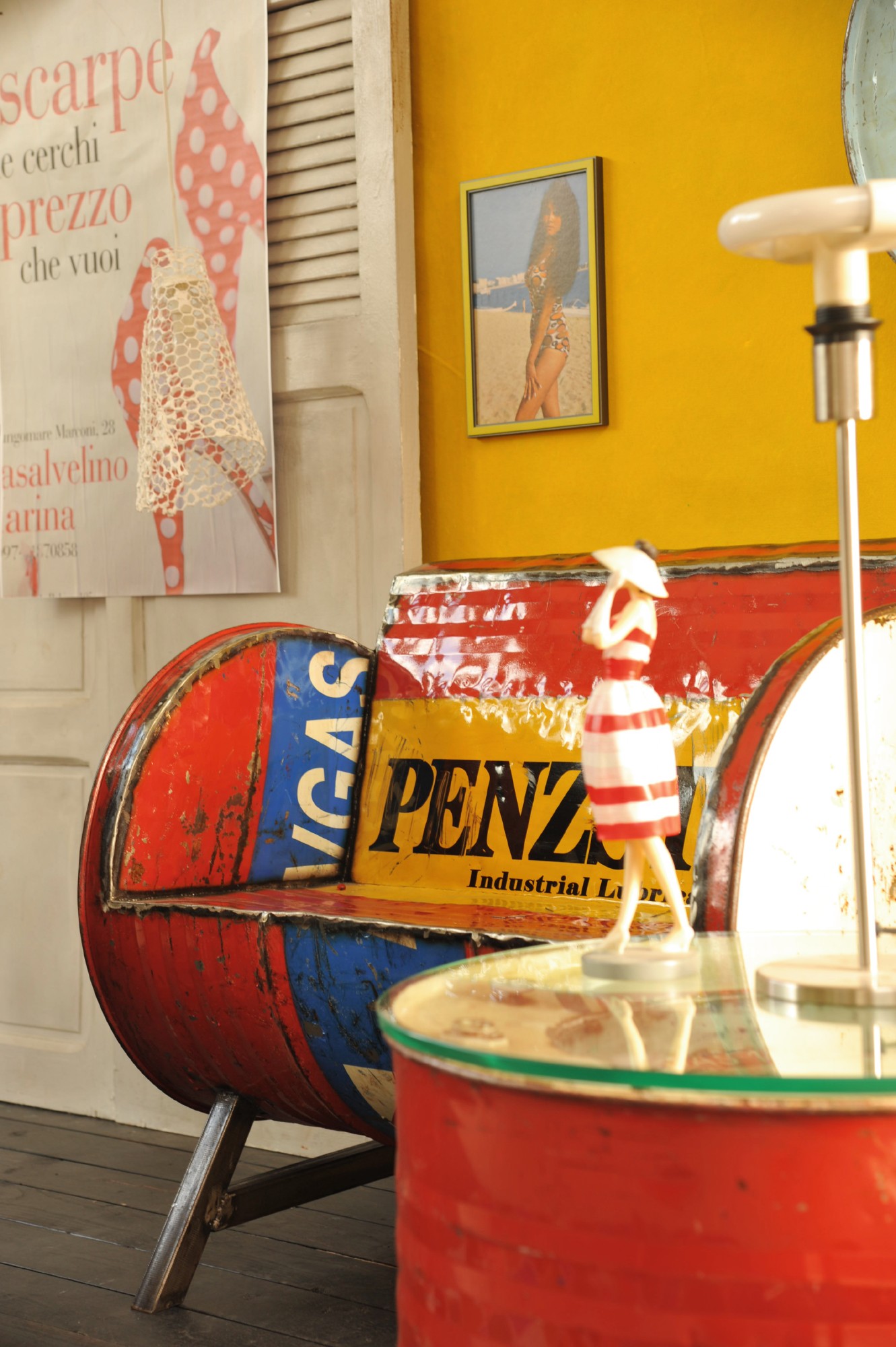 Bank 'Cuba', diverse, T 88 cm, B 80 cm, H 58 cm von fischer's lagerhaus
