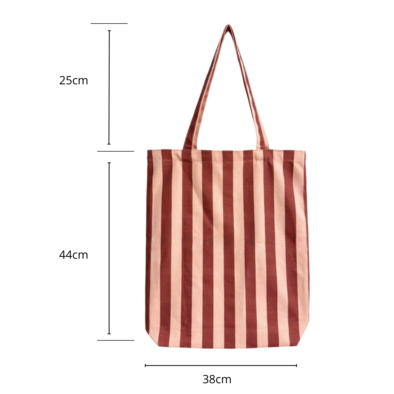 Tas Katoen stripes/light salm rabarber